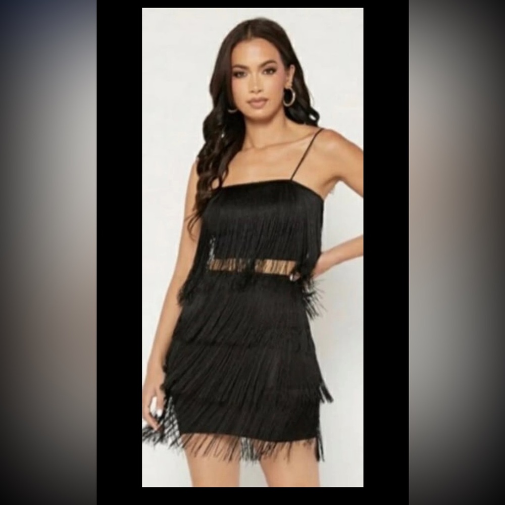 Sincerely Jules fringe 2 piece set (new) with removable straps size M
